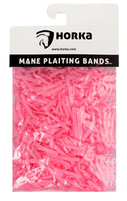 Horka Mane 'Plaiting Bands' Grooming Accessories Pink
